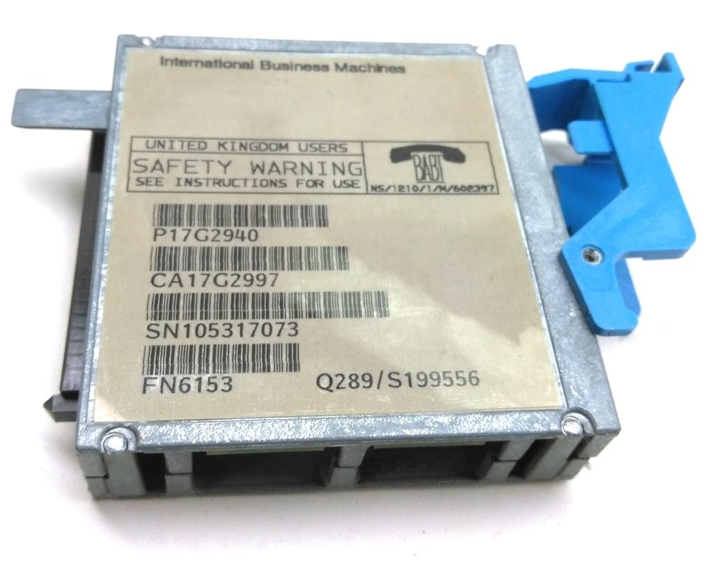 Used IBM 17G2940 AS400 iSeries One Line Adapter Card, Serial Port DB-25