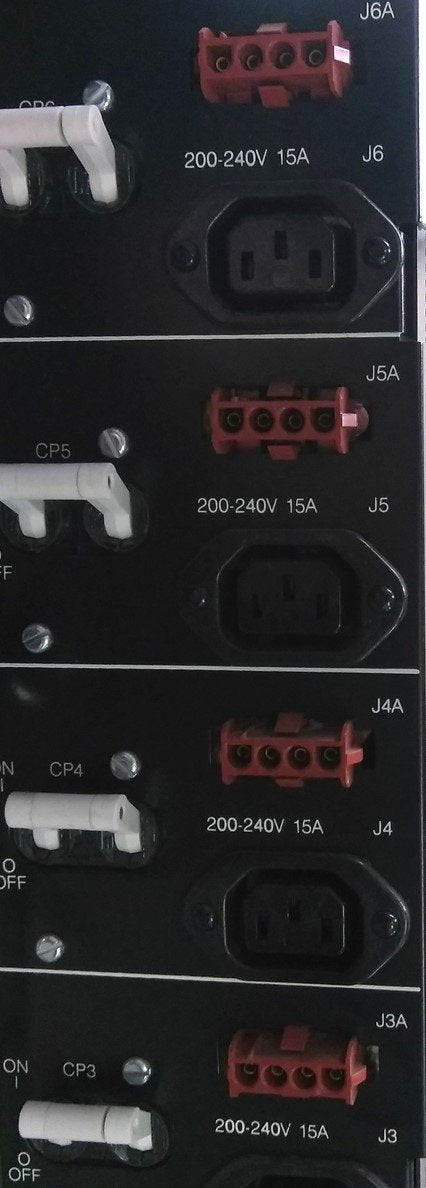 Used Lenovo 10F9298 Rack Power Supply, Output x6 200-240VAC 15A Input: 240VAC 24A