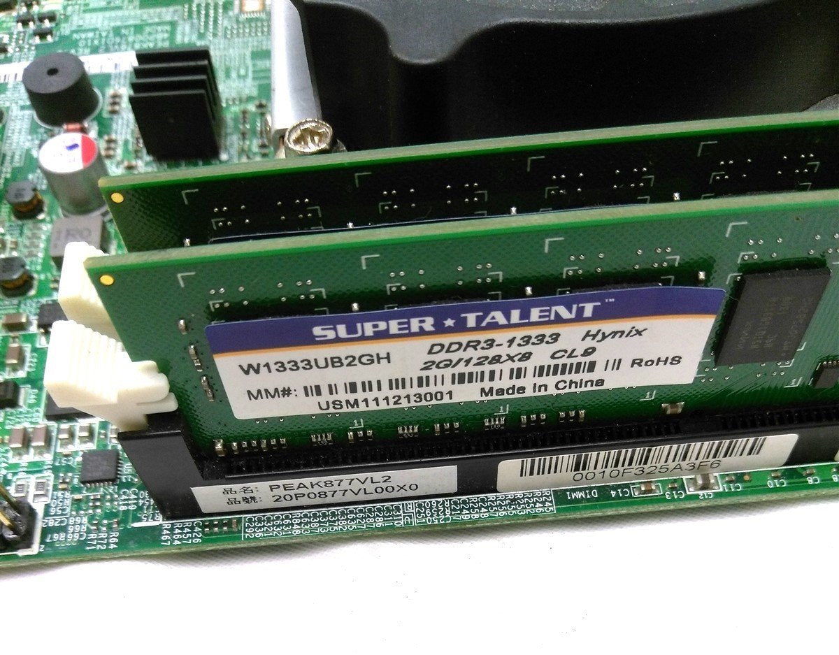 Used PEAK 876VL2 Rev D Industrial Motherboard & CPU Intel i7-870 2.93Ghz RAM 4GB DDR3