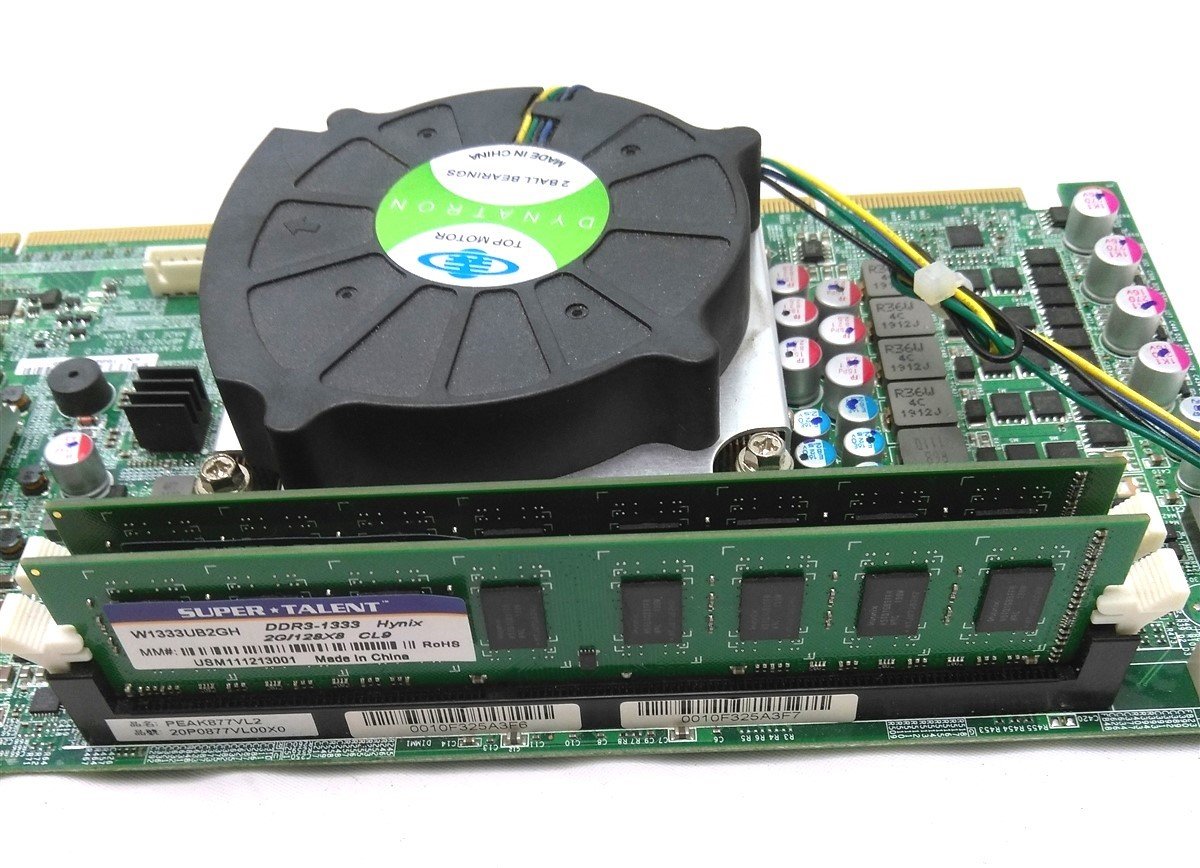 Used PEAK 876VL2 Rev D Industrial Motherboard & CPU Intel i7-870 2.93Ghz RAM 4GB DDR3