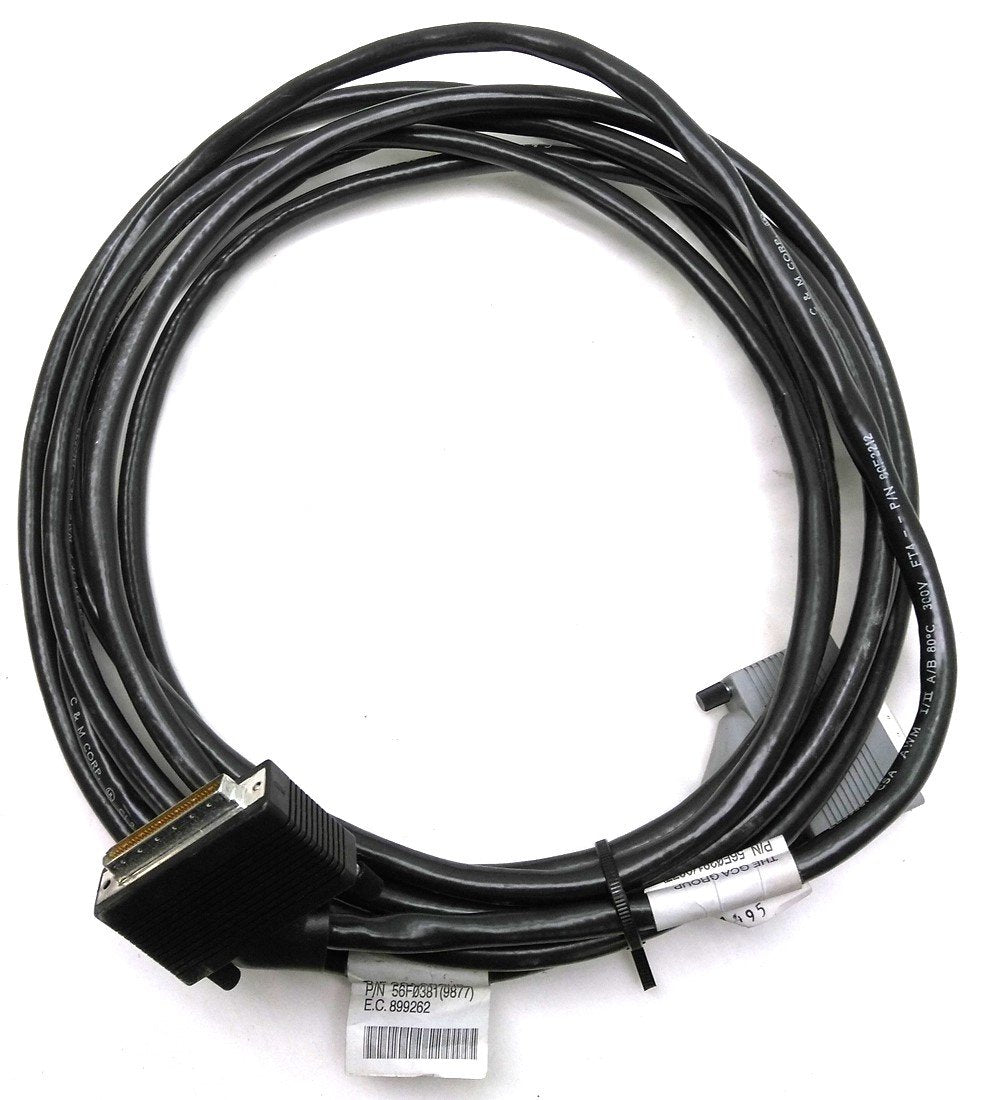Used 56F0381 IBM SCSI Cable, HD68P Male to HD68P Male, Length: 20'