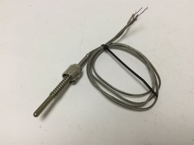 Used Watlow 30DTUSE020A Thermocouple Type T, Sheath Dimensions: 3/16" Dia x 2.5" Long