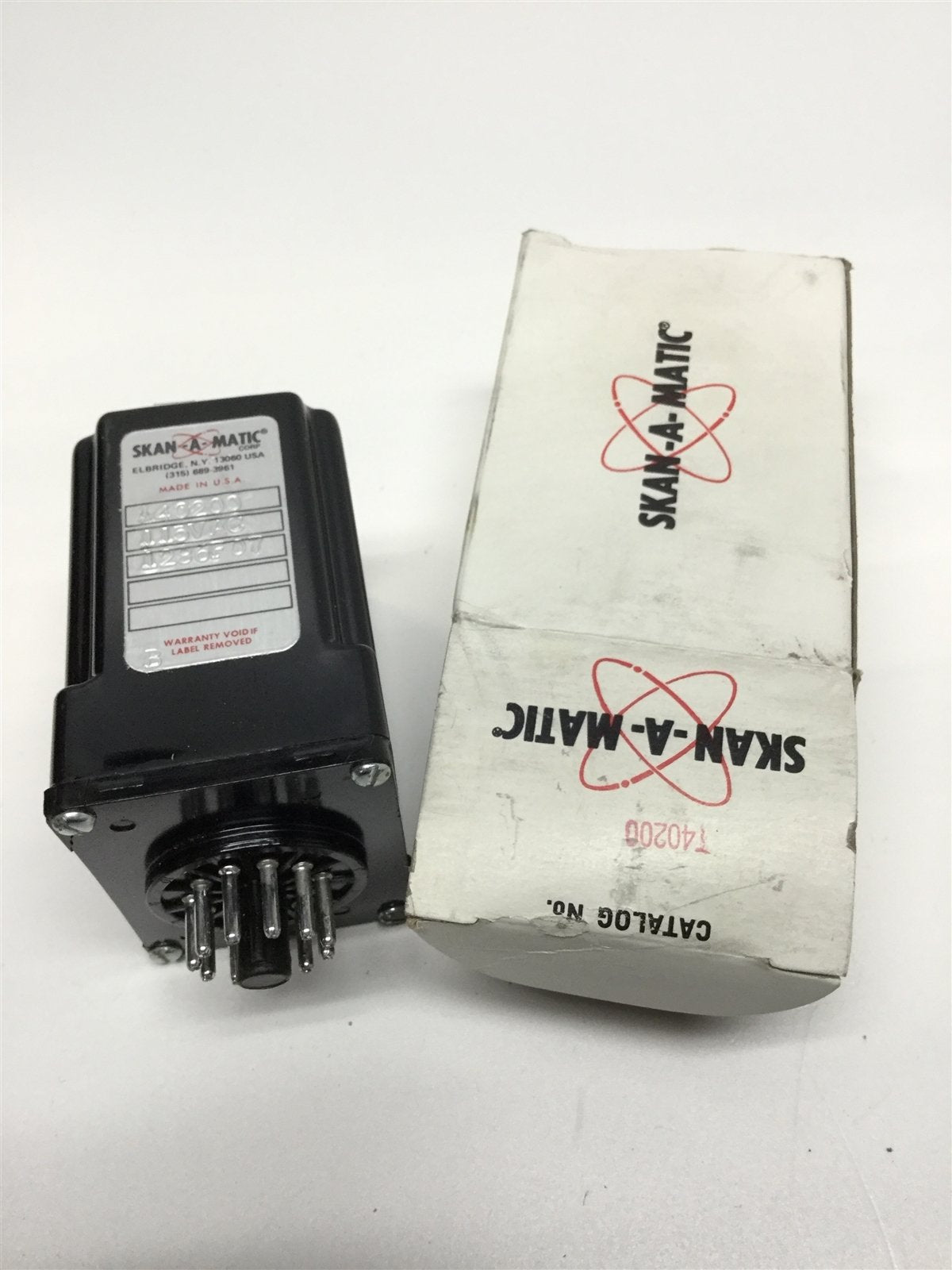 New Skan-A-Matic T40200 Sensor Amplifier Relay Control SSR Output w/ Power Supply