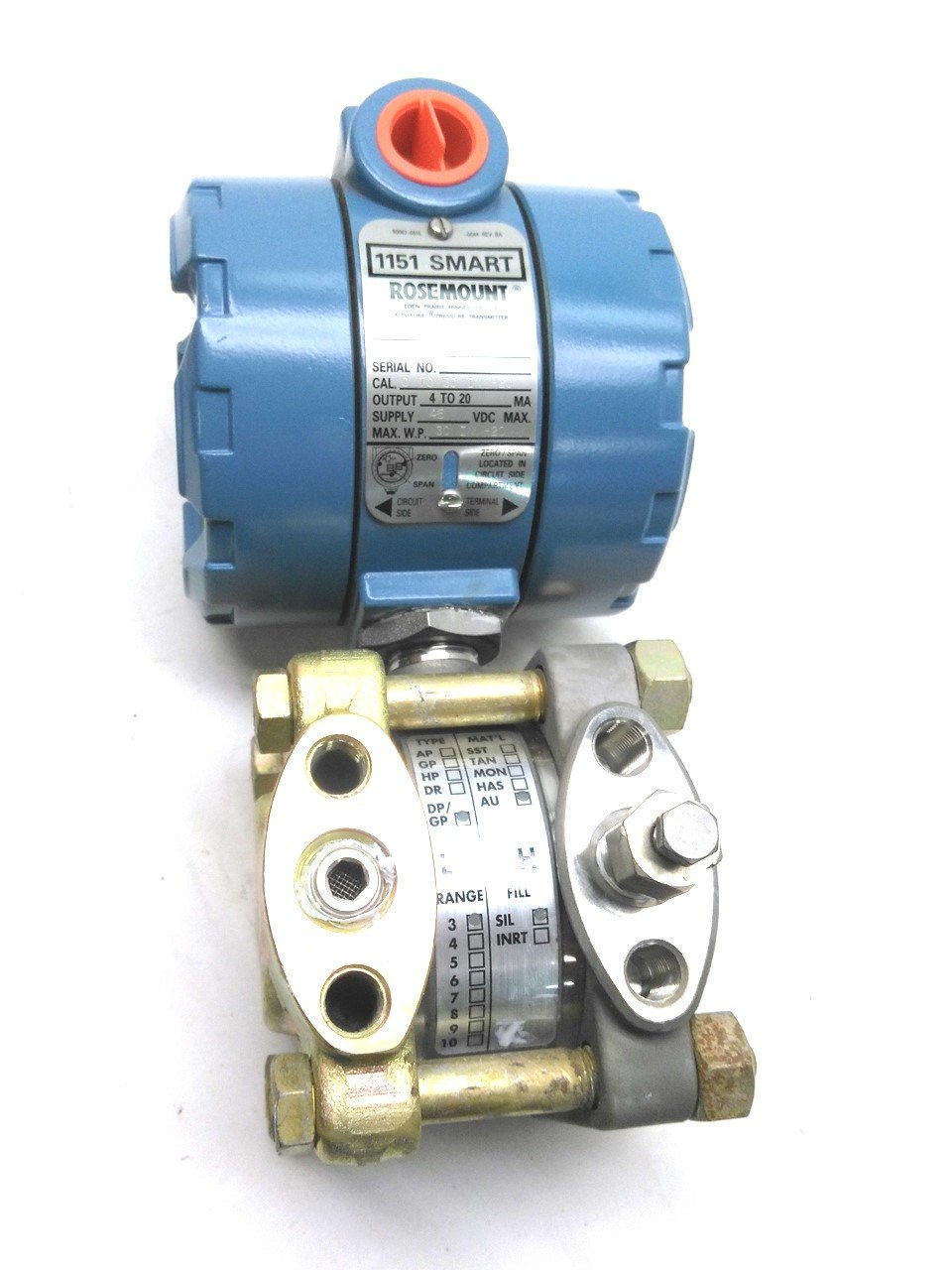 Used Rosemount 1151GP3S267T0086B1 Pressure Transmitter, 0-30 inH2O, 45VDC