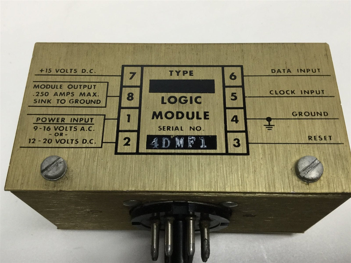 Used Banner SR-8 Electronic Shift Register Sensor Control Solid State Plug-In Module