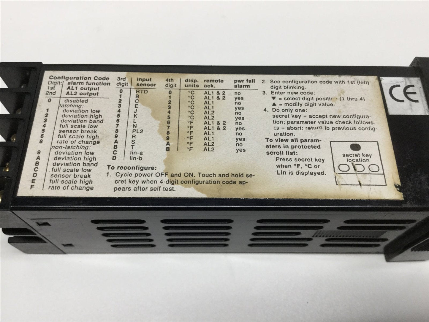 Used Newport Model 82 Alarm Unit Temperature Controller Process Panel 110/220VAC