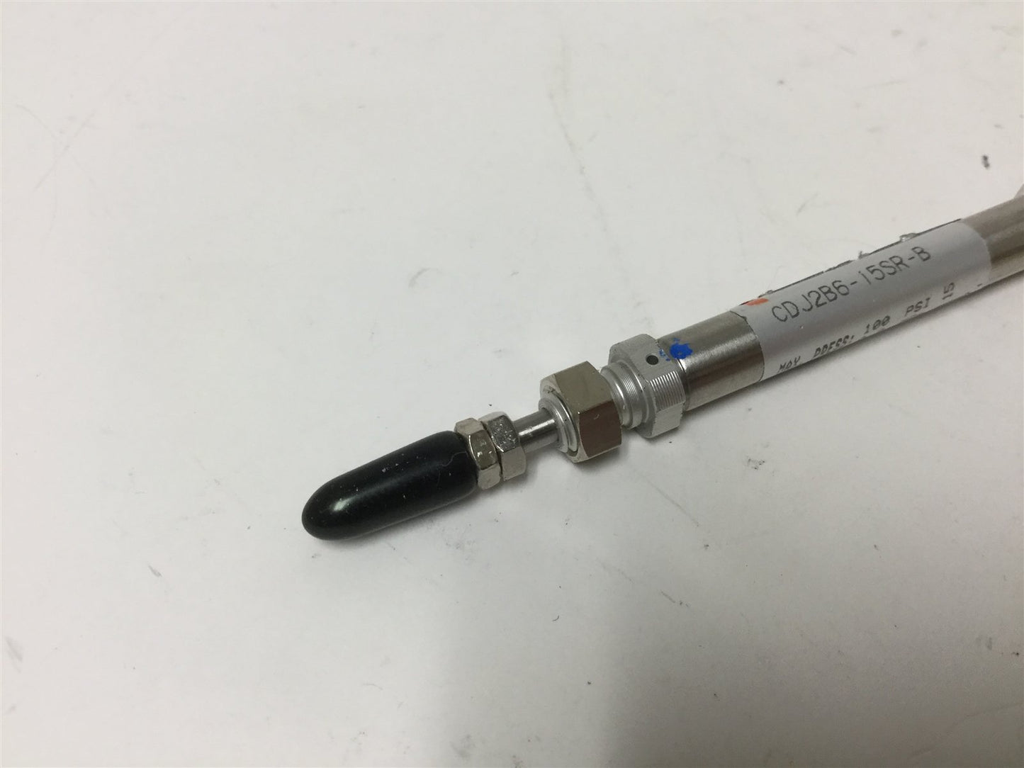 New Lot of 2 New SMC CDJ2B6-15SR-B Pneumatic Cylinders, Stroke: 15mm, Bore: 6mm