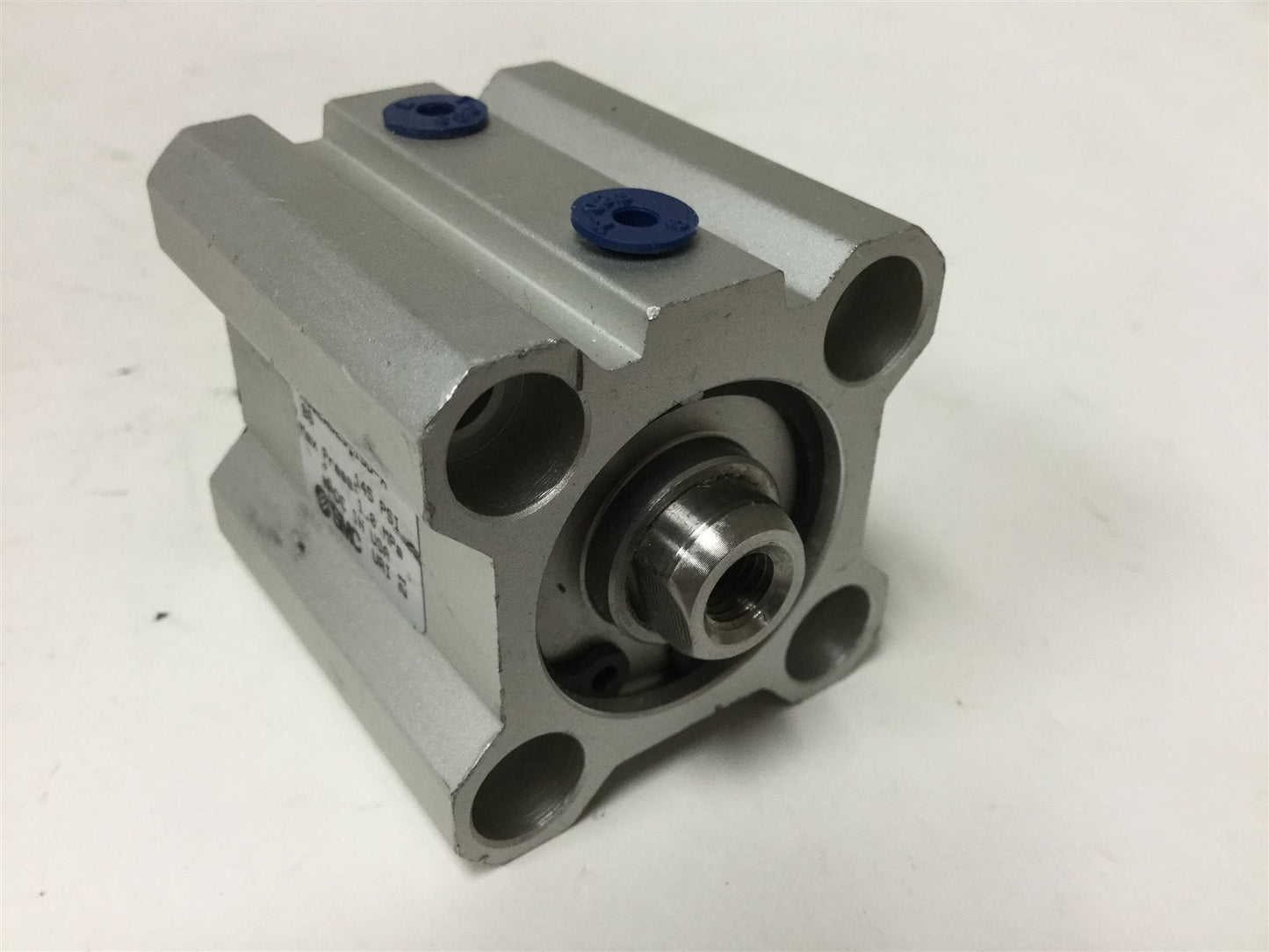 Used SMC NCQ2WB25-15D-XB6 Compact Double Rod Cylinder, Bore: 25mm, Stroke: 15mm