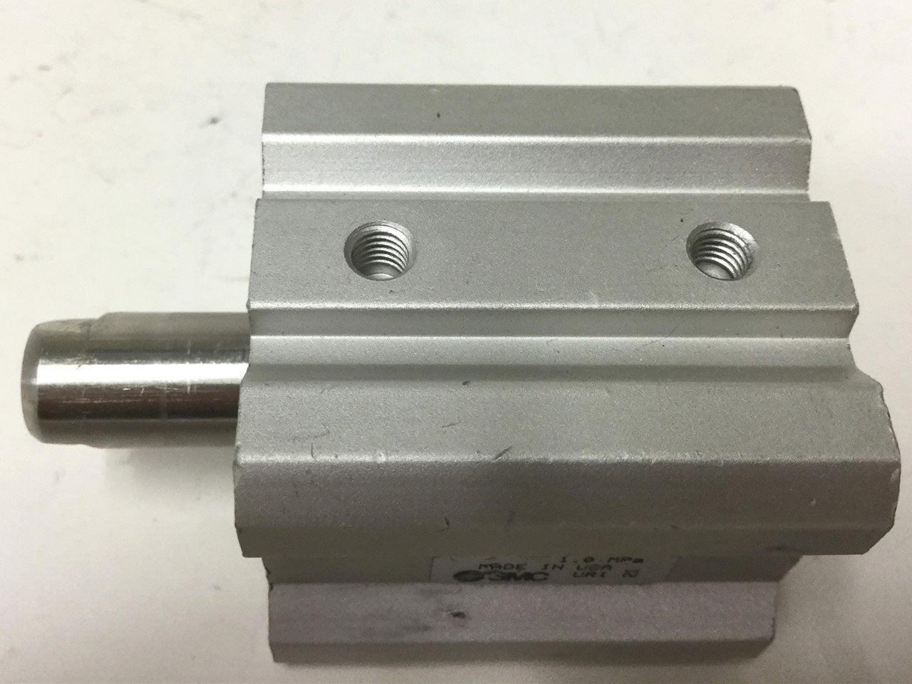 Used SMC NCQ2WB25-15D-XB6 Compact Double Rod Cylinder, Bore: 25mm, Stroke: 15mm