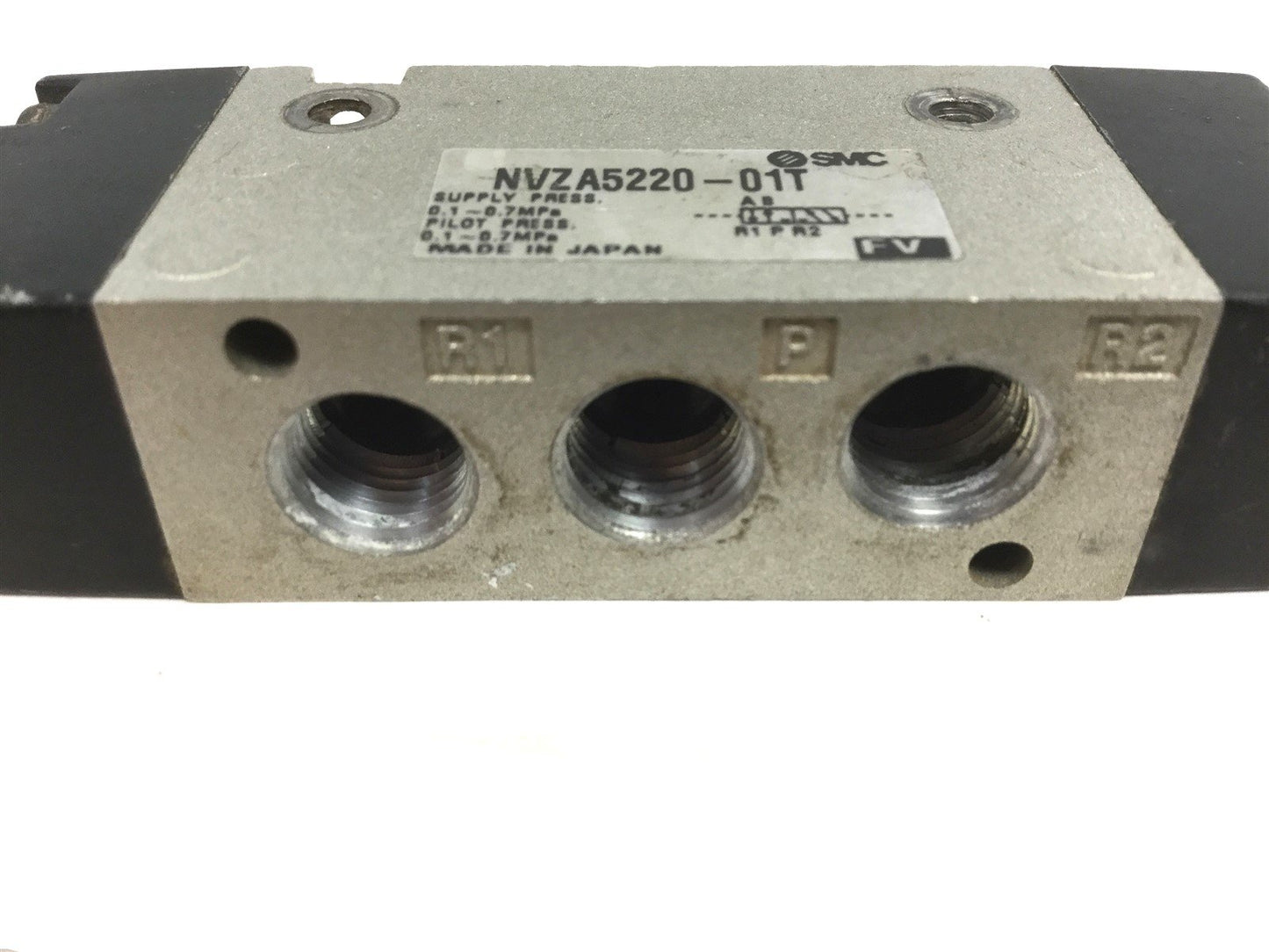 Used SMC NVZA5220-01T Air Operated Valve, 2-Position 5-Way, Ports: 1/8" NPT