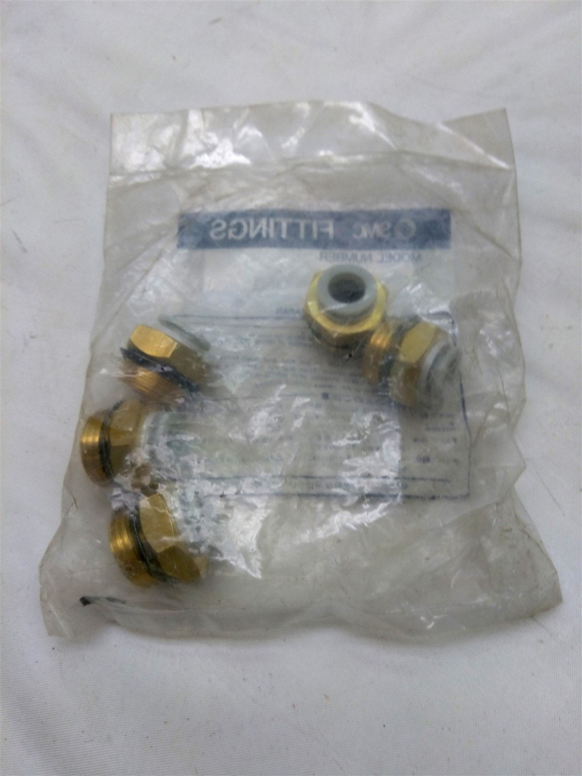 New Lot of 5 SMC KQ2H10-U04 Straight Male Connector, 1.0 MPa, 1/2"NPT, 10mm Tube