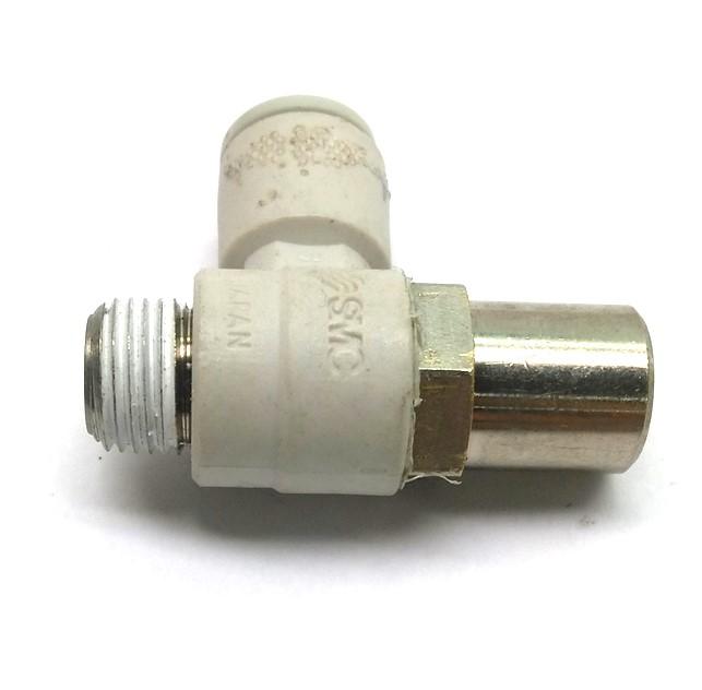 Used Lot of 3 SMC AS2201F-01-06S-X214 Tamper Proof Speed Control, 1/8" NPT, 9mm Hose