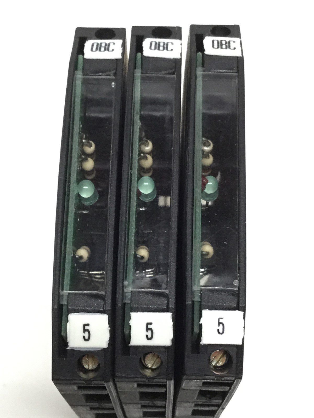 Used Lot of 3 Entrelec 8014.25 Optocoupler Modules 4.5-5.5VDC In 60VDC 1A Out