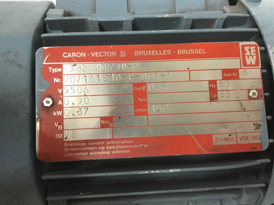Used Sew Eurodrive R302DT71D-4 AC Motor, Voltage: 550V, Shaft Diameter: 16mm