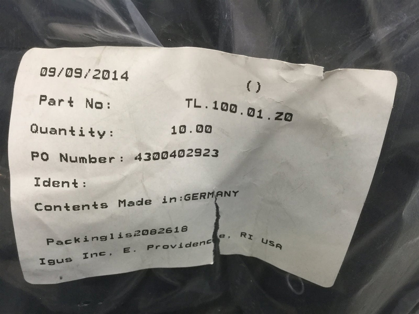 New IGUS TL.100.01.Z0 TriFlex E-Chain Mounting Bracket Intermediate TRL/TRC/TRE