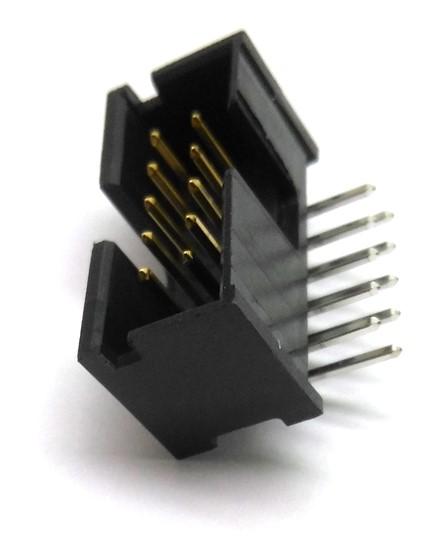 New Lot of 20 New AMP 103311-1 Right Angle 2 Row 10 Pin Header, .1" Gold Plated Pins