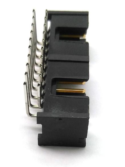 New Lot of 19 New AMP 103311-5 Right Angle 2 Row 20 Pin Header, .1" Gold Plated Pins