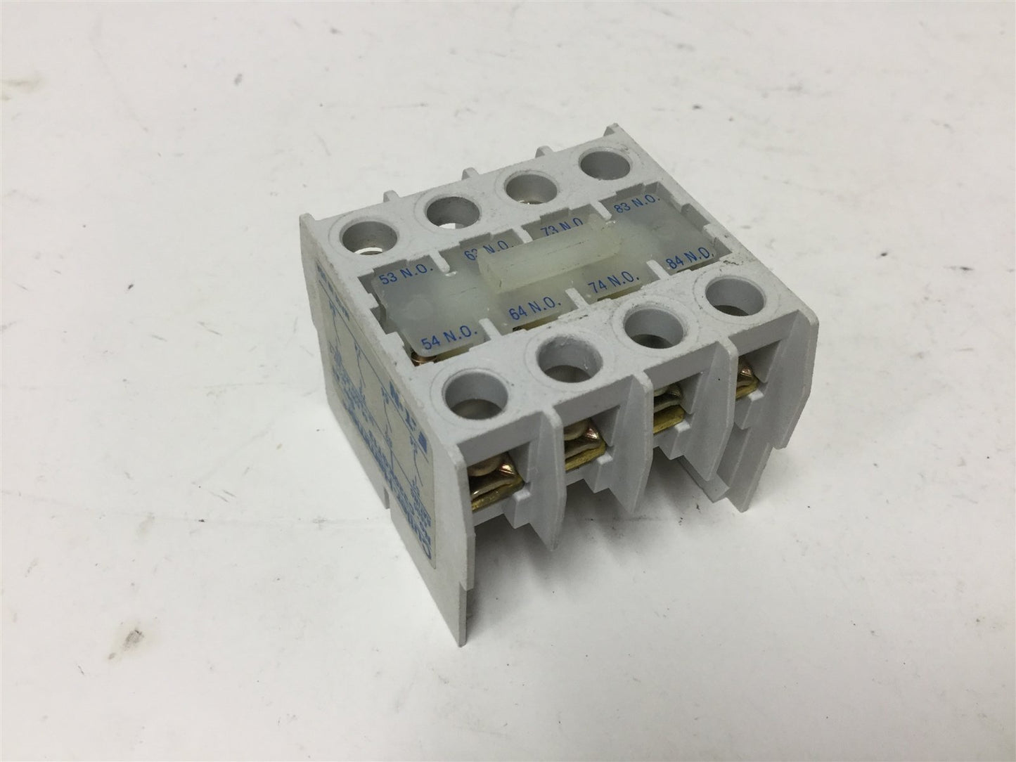 Used Cutler Hammer C320KGT13 Auxiliary Contact Block, 4-Pole, N/O Contacts, 6A 600V