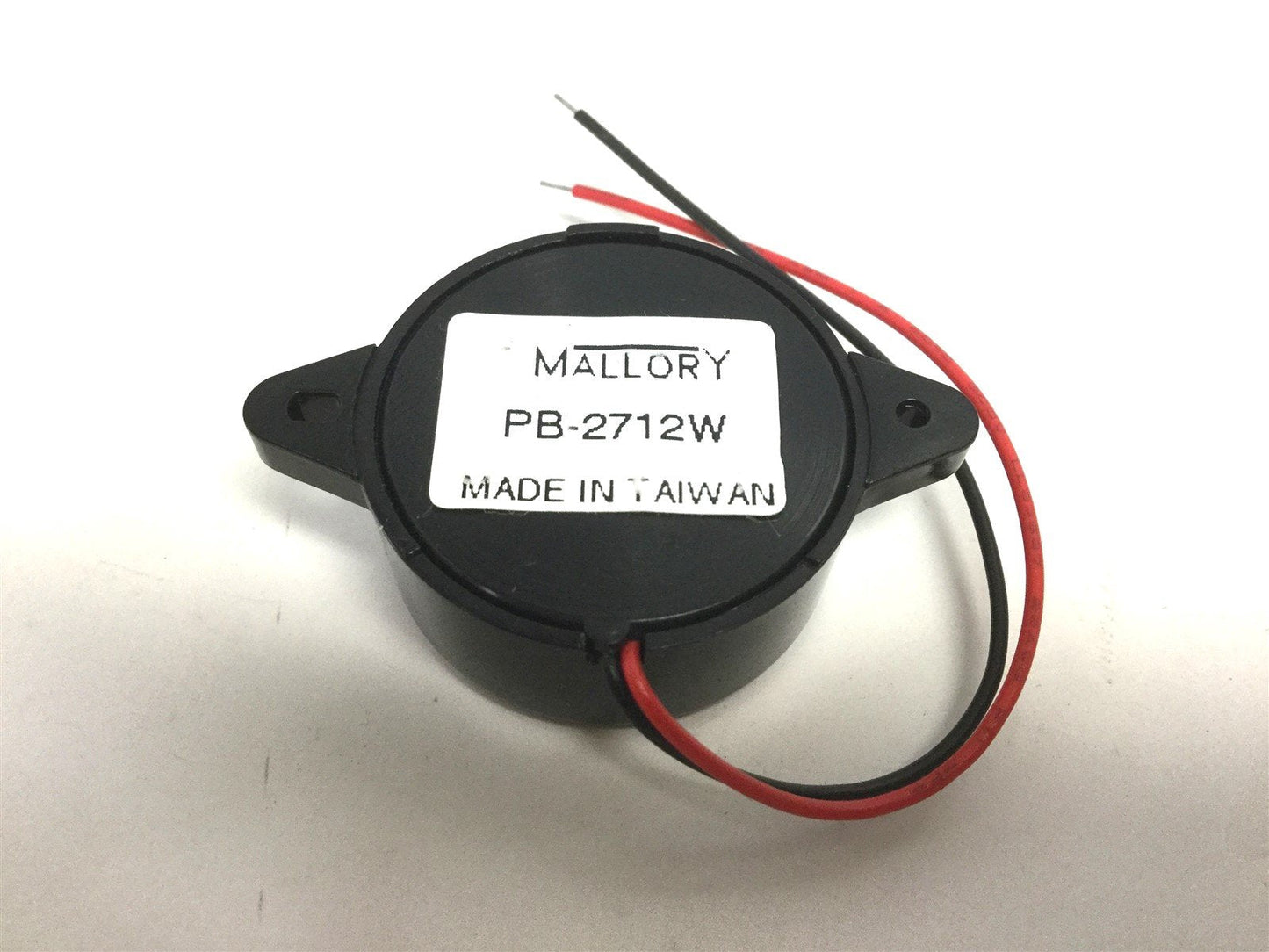 New Lot of 6 New Mallory PB-2712W Sonalert Alarm, Voltage: 2-5VDC, 5W 1250 +/-200 Hz