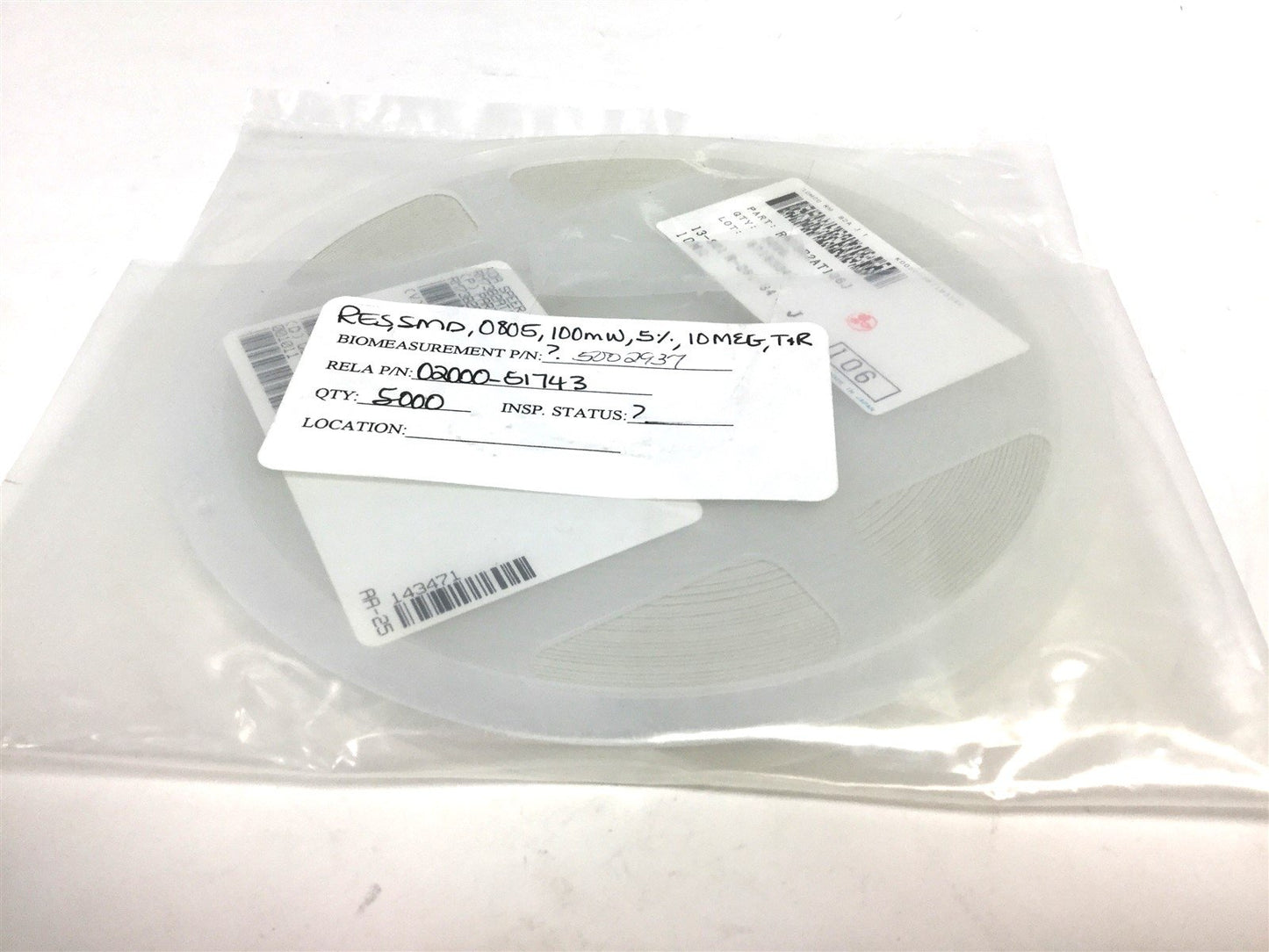 New Lot of 5000 New KOA Speer RM73B2AT106J Film Chip Resistor, Resistance: 10M Ohm