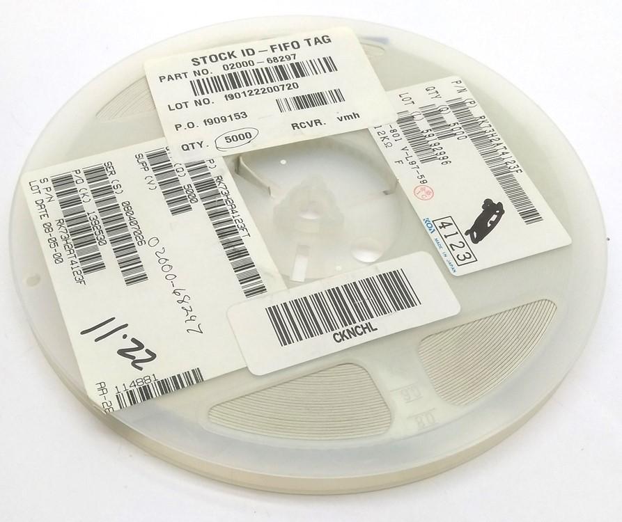 New Lot of 5000 KOA Speer RK73H2AT4123F Film Chip Resistor, 100mW 1% 100PPM 412k Ohm