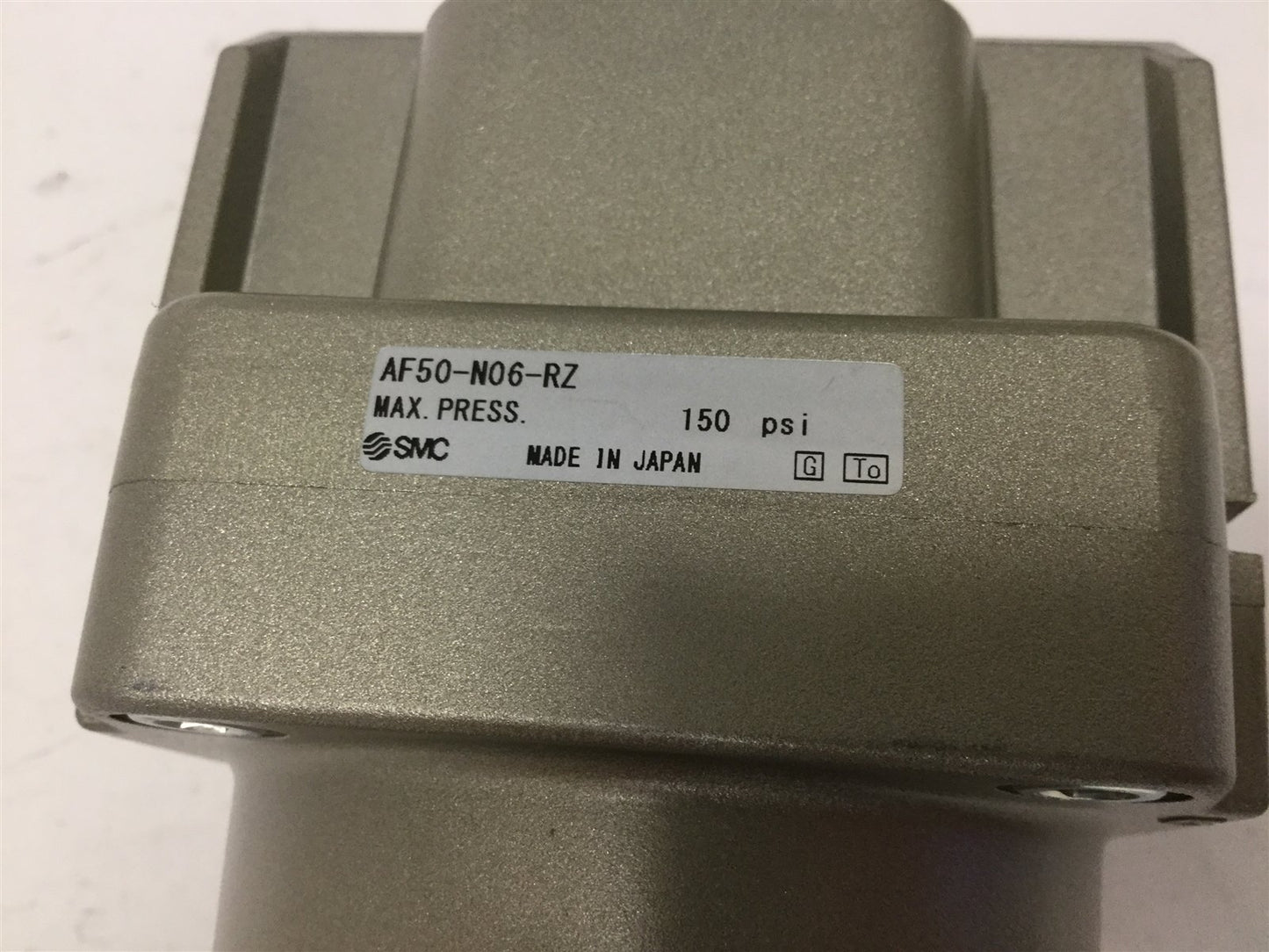 New SMC AF50-N06-RZ Pneumatic Filter, Ports: 3/4" NPT, Pressure: 150psi (1MPa)