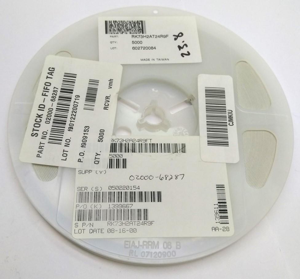 New Lot of 5000 KOA Speer RK73H2AT24R9F Thick Film Resistor .125W ±1% 22.1k Ohm 150V