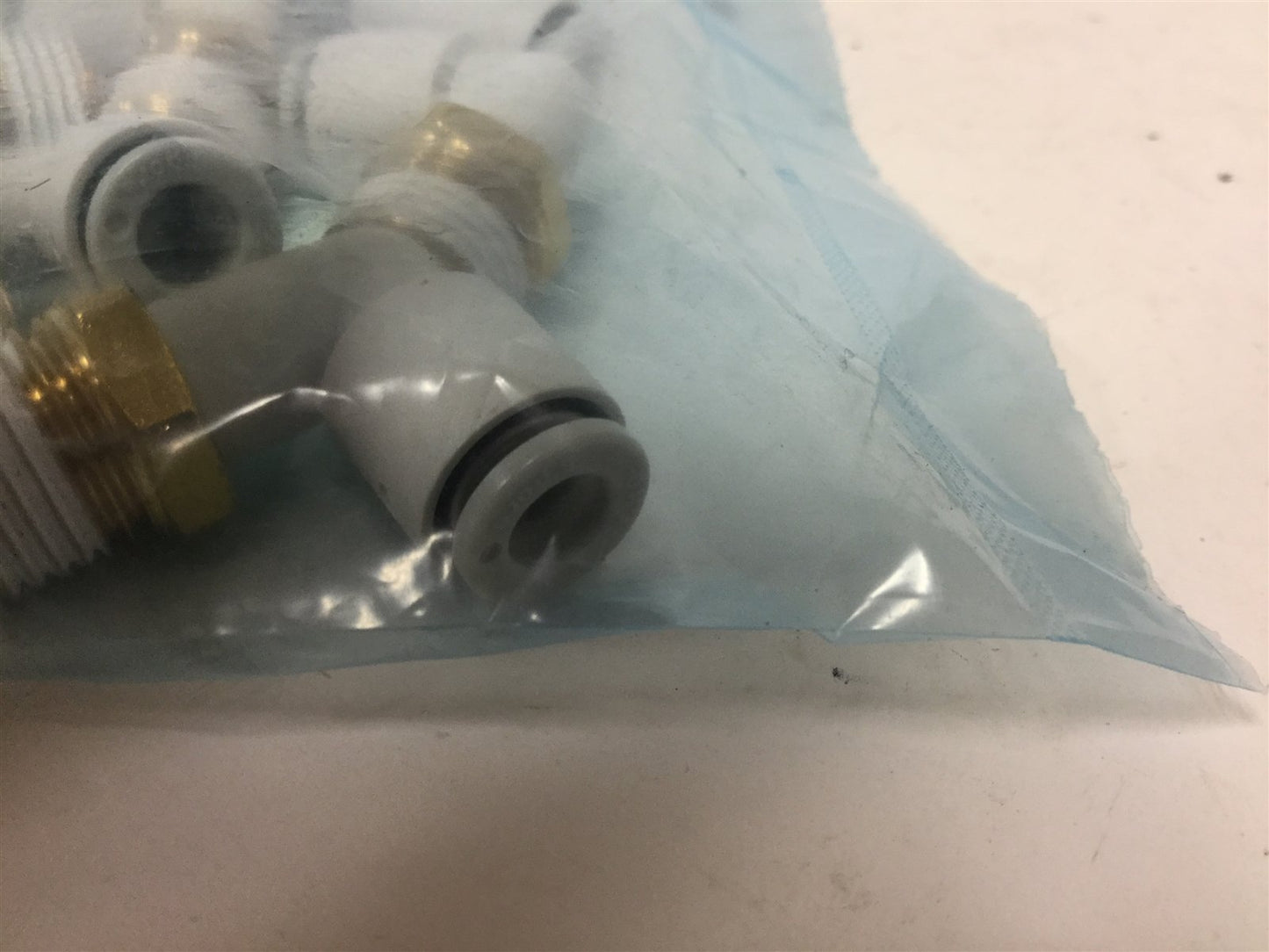New Lot of 10 New SMC KQ2L06-02S One-Touch Elbow Fittings, 6mm Tube OD to Rc 1/4"