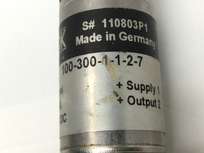 Used Noshok 100-300-1-1-2-7 Pressure Transmitter 10-30VDC IN, 4-20mA OUT, 0-300 psi