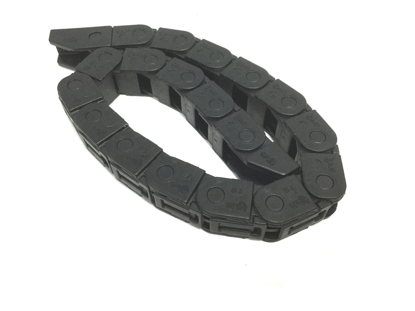 Used Igus 07-10-018 Energy Chain Bend Radius: 18mm, Length: 15-7/8", In-Width: 10mm