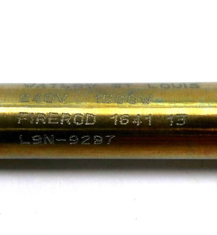 Used Watlow L9N-9287 Firerod Cartridge Heater, 1/2" NPT, 9" Sheath, 1500W, 240V
