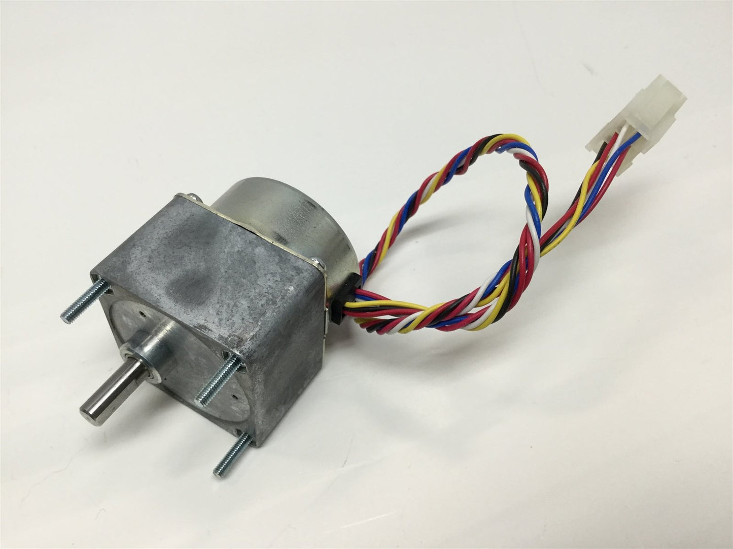Used Kyoei Tsushin PK 43 E Stepping Motor 12VDC, 4-Phase, 15deg/step, 100:1 Gear Head