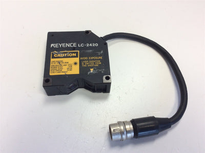 Used Keyence LC-2420 Reflective Laser Displacement Sensor 670nm 1.9mW *No Cable*