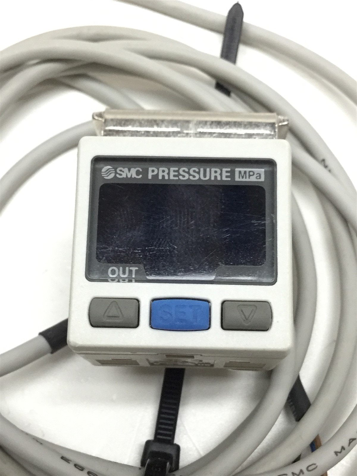 Used SMC ISE30-C4H-25-M Digital Pressure Switch 12-24VDC, -0.1 to 1MPa, 4mm One-Touch