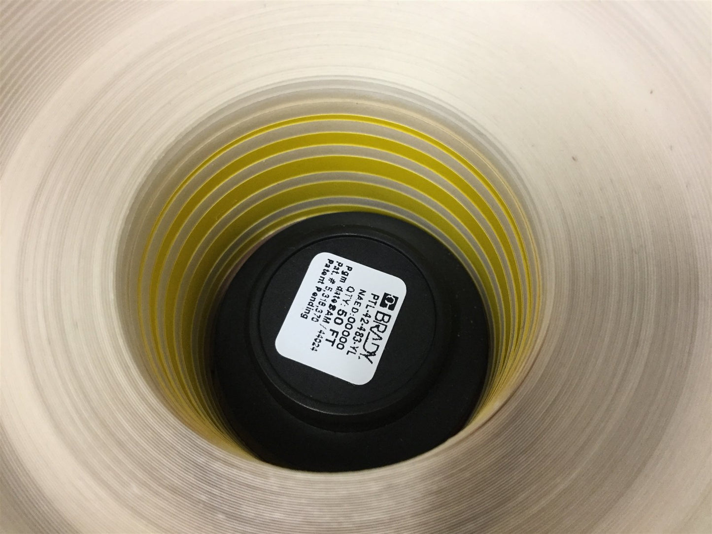 New Brady PTL-42-483 Thermal Labels, Roll Length: 50ft, Label Width: 1", Yellow