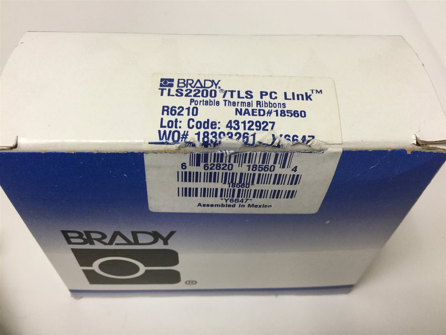 New Brady R6210 Portable Thermal Ribbon, Ribbon Size: 2" Wide x 75ft Long