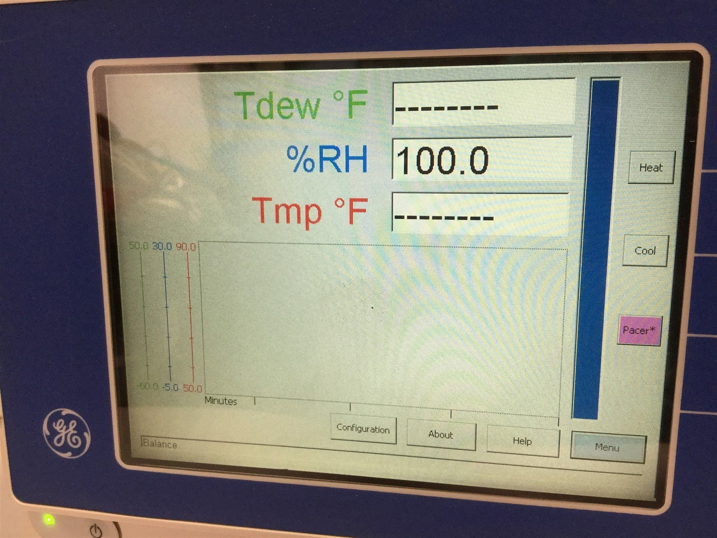 Used GE General Eastern OPA10AM1A0000 Optica Chilled Mirror Hygrometer 115/230 VAC