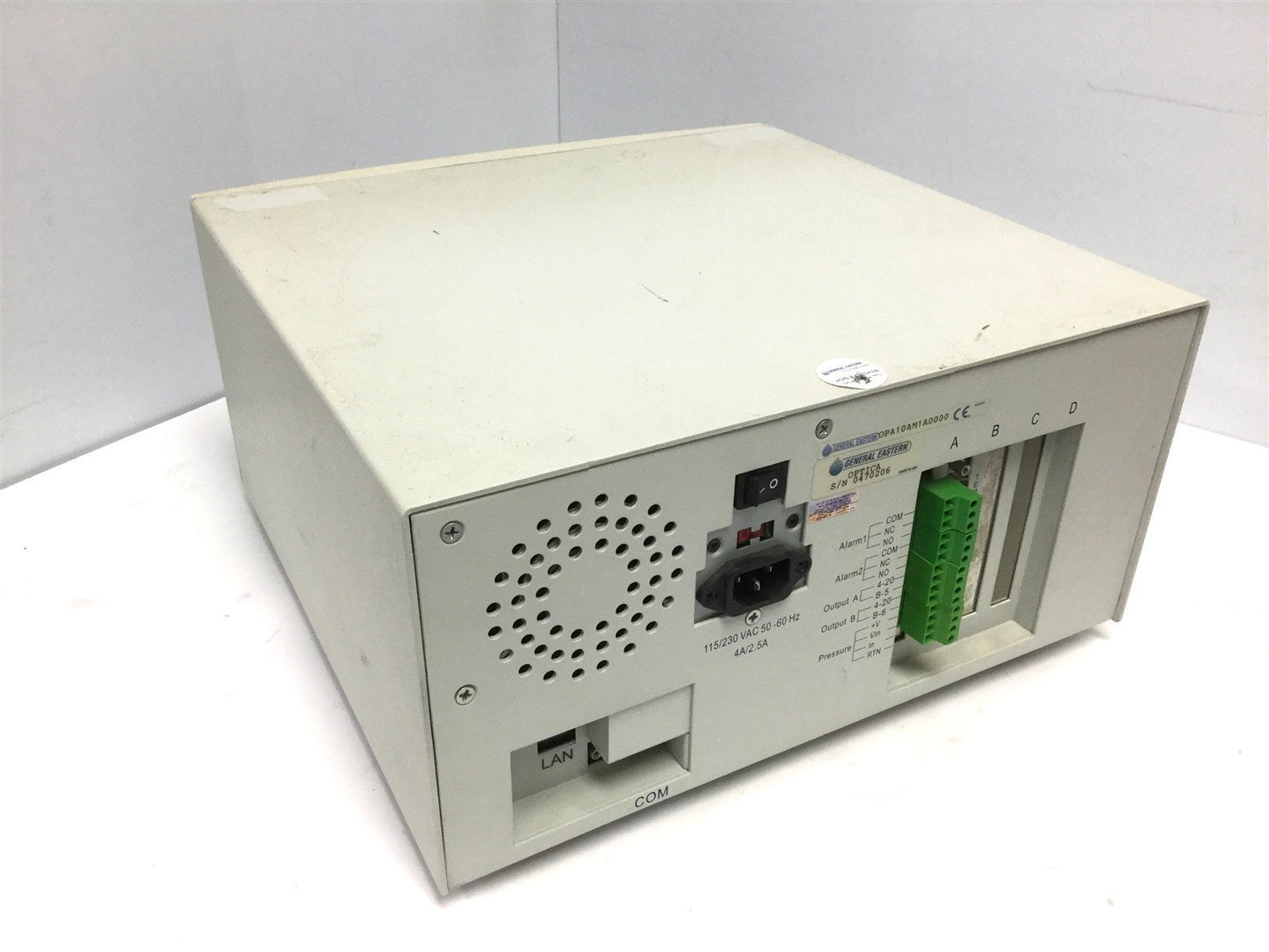 Used GE General Eastern OPA10AM1A0000 Optica Chilled Mirror Hygrometer 115/230 VAC