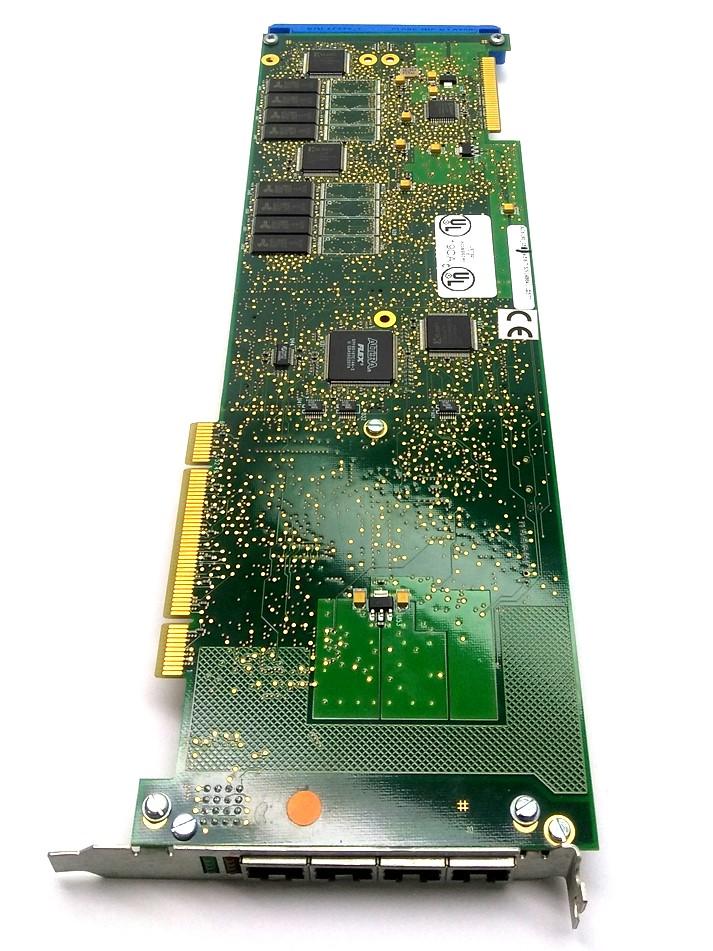 Used Aculab AC6190 Prosody X PCI Card, 4x RJ45, w/ AC6311 PMX Module, Octel 200/300