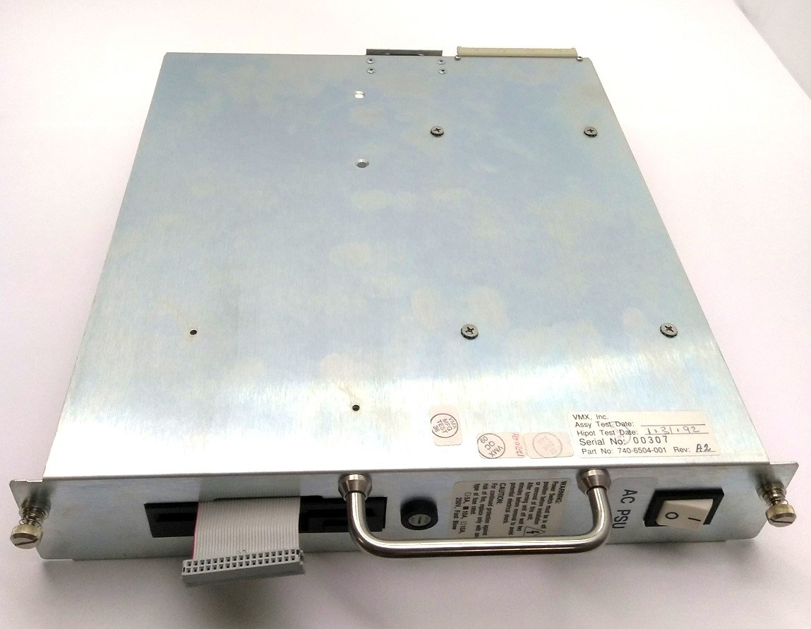 Used Octel 740-6504-001 AC Power Supply & 3.5" Floppy, FDD Cable, 115VAC
