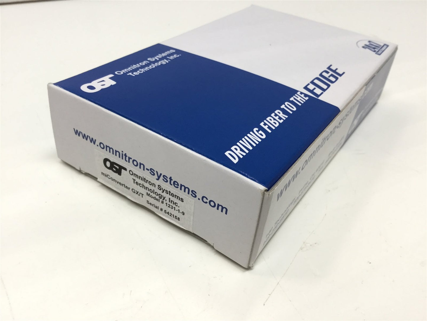 New Omnitron 1231-1-9 miConverter GX/T BASE-T to 1000BASE-X UTP to Fiber Converter