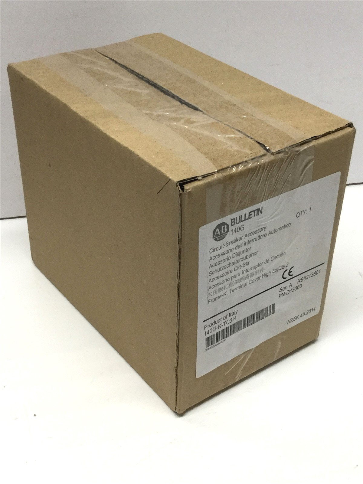 New Allen Bradley 140G-K-TC3H Circuit Breaker Terminal Covers, 3-Pole, 2-Pack