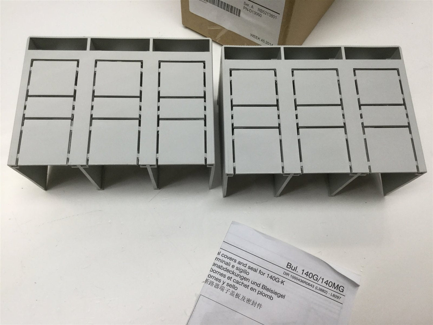 New Allen Bradley 140G-K-TC3H Circuit Breaker Terminal Covers, 3-Pole, 2-Pack