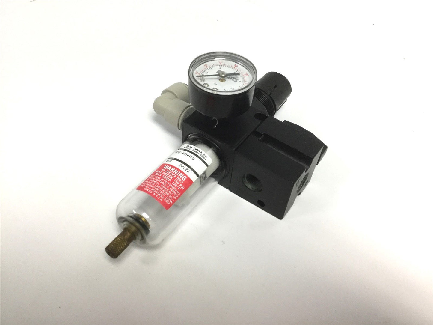 Used Watts B35-02AHCG Pneumatic Filter Regulator With Shut off Valve 10MM Fitting