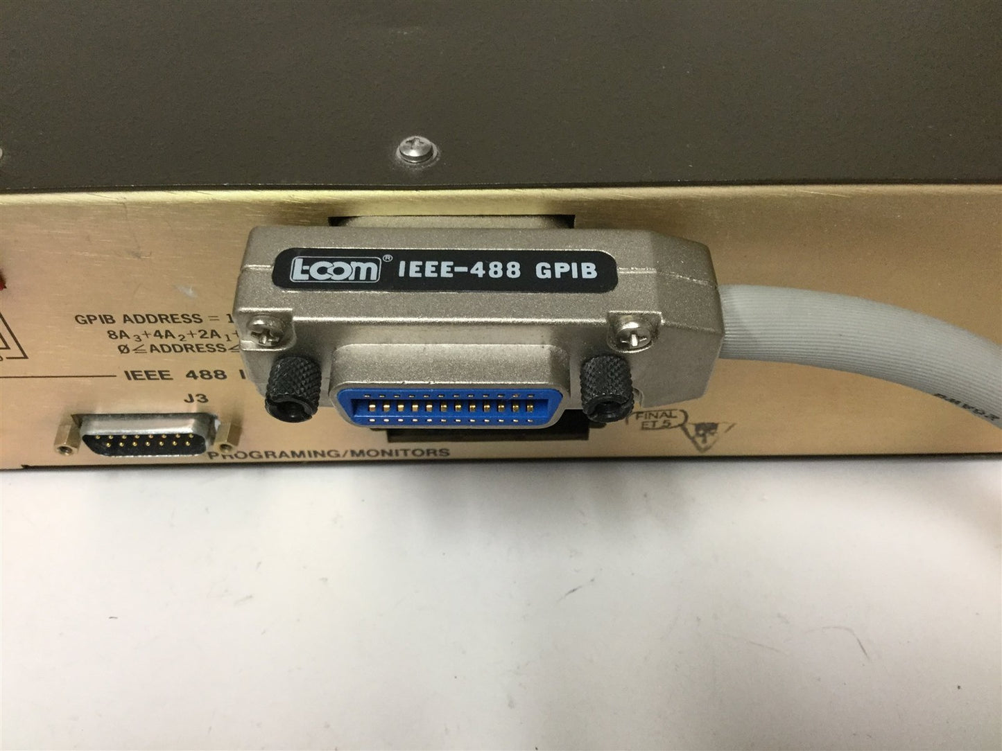 Used Bertan 105-C488 IEEE-488 Interface, Voltage: 115VAC, With GPIB Cable