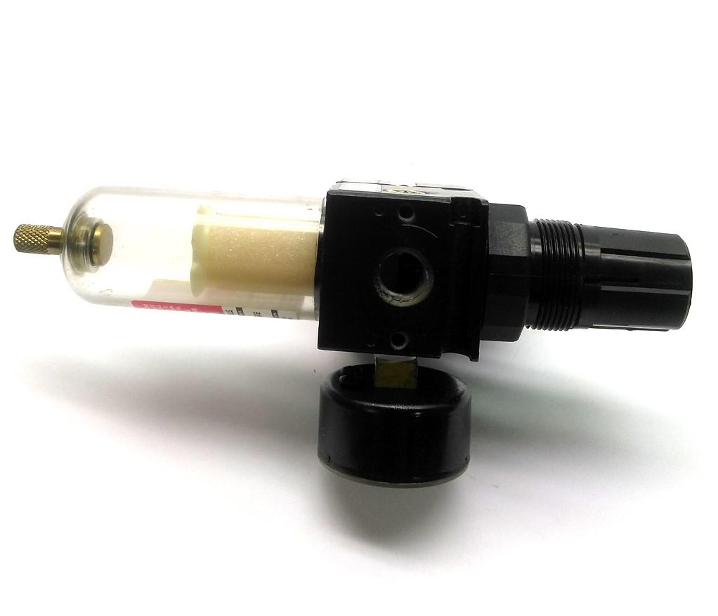 Used Watts B35-02AHCG Pneumatic Filter Regulator, 1/4"NPT, 0-160PSI w/ Shut Off Valve