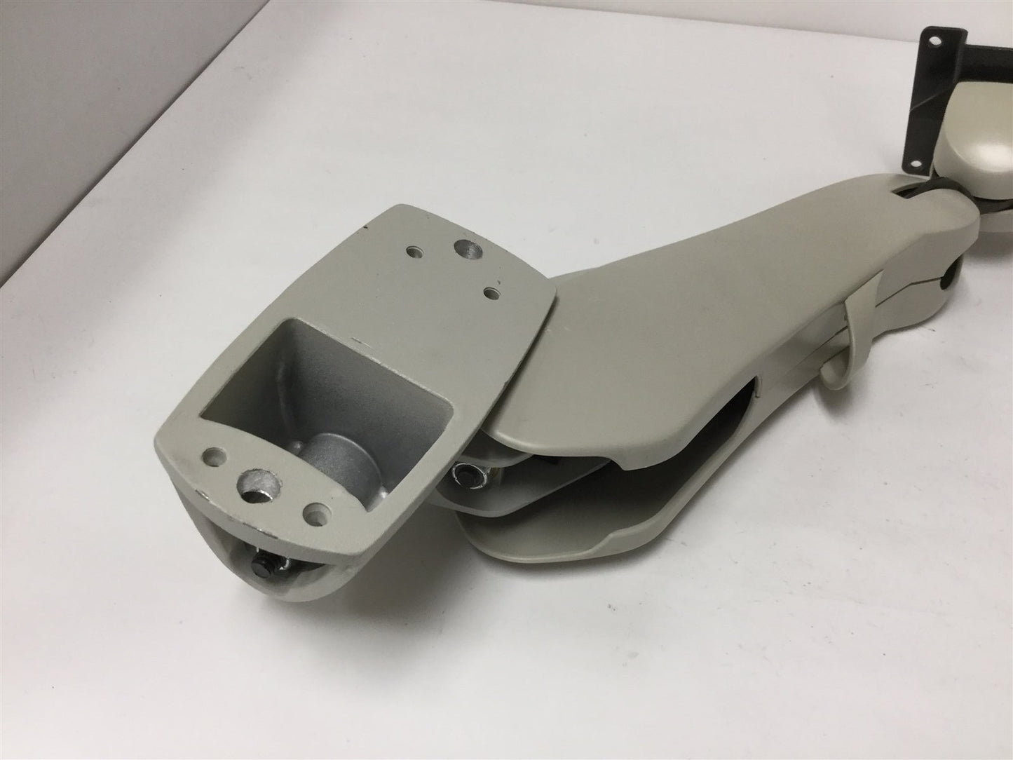 Used Ergotron 45-087-180 Flat Panel Monitor Arm, Vertical Wall Mount, 14", VESA 75mm