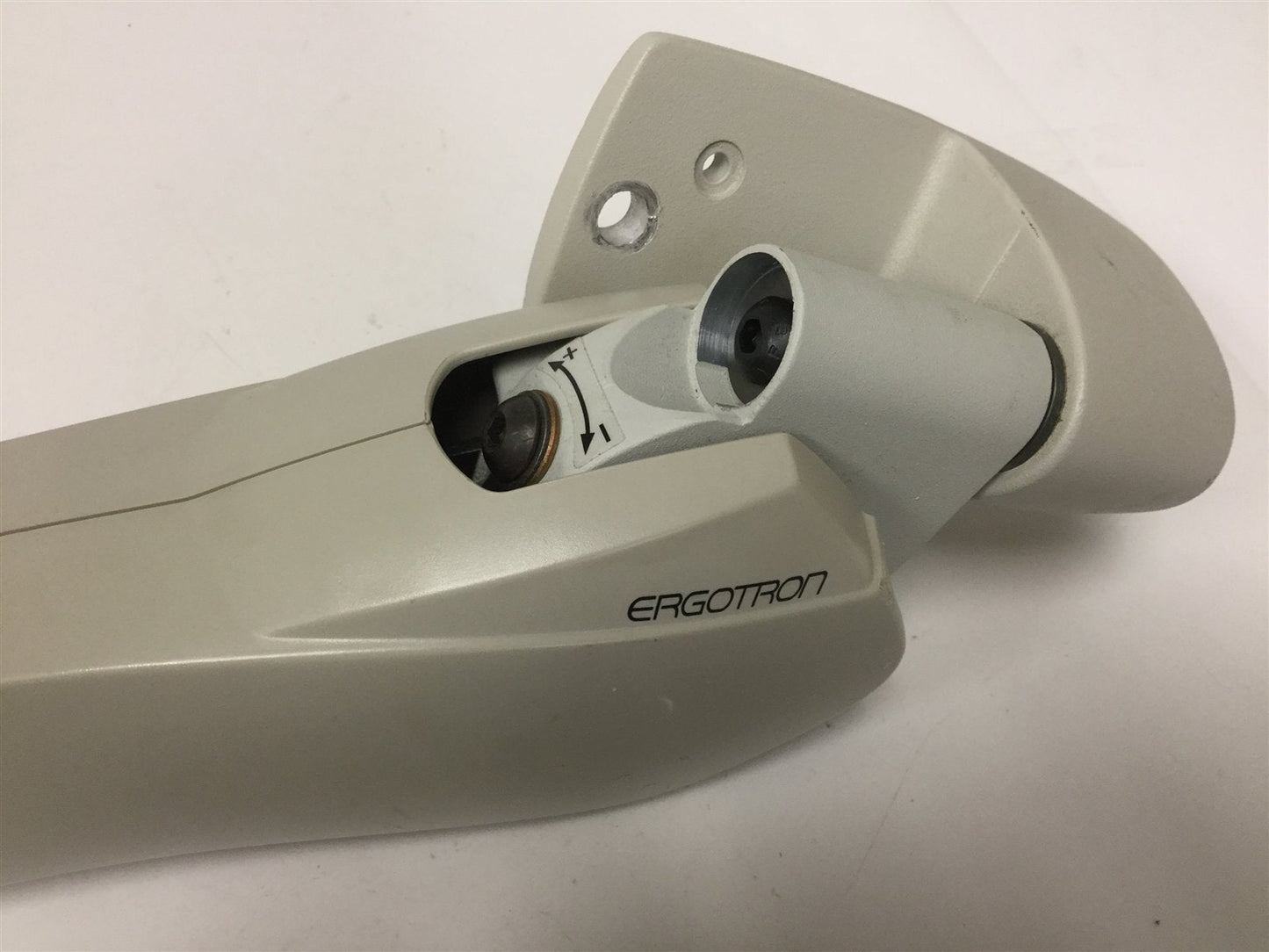 Used Ergotron 45-087-180 Flat Panel Monitor Arm, Vertical Wall Mount, 14", VESA 75mm