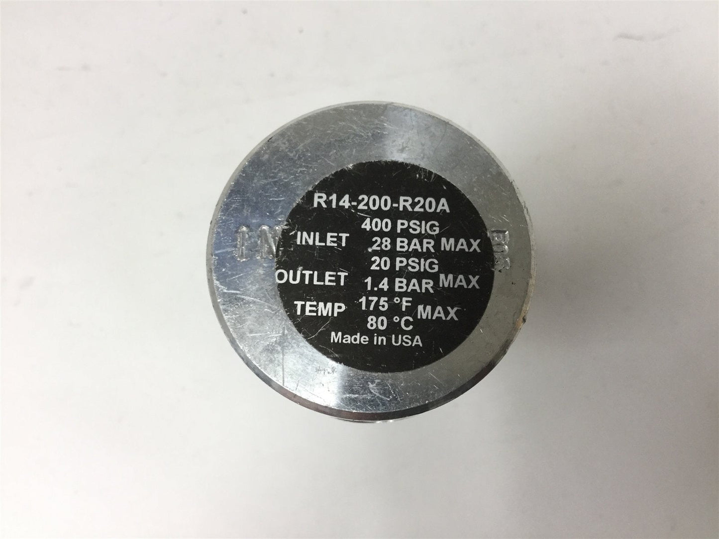 Used Norgren R14-200-R20A Regulator, Inlet: 400psi Max, Outlet: 20psi Max, 1/4" NPT
