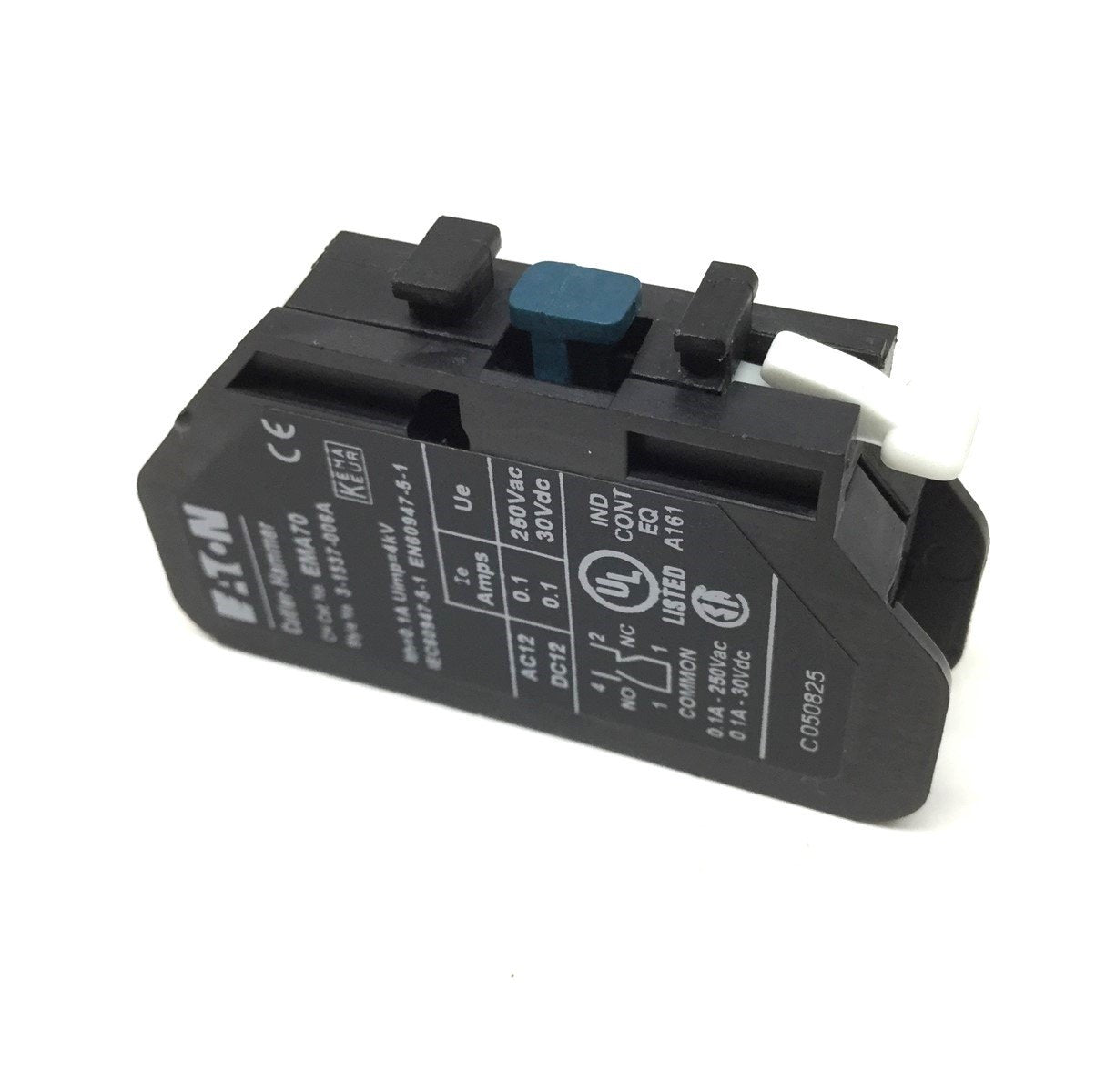 Used Eaton Cutler-Hammer EMA70 Starter Contactor Logic Level Auxiliary Block, 1NO-1NC